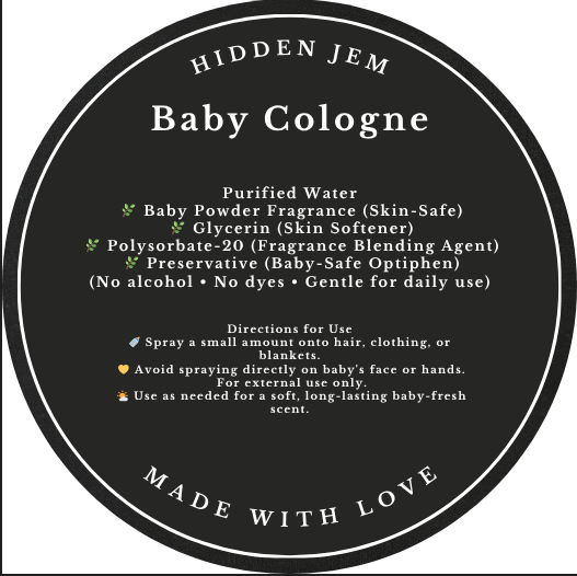 Hidden Jem Baby Cologne