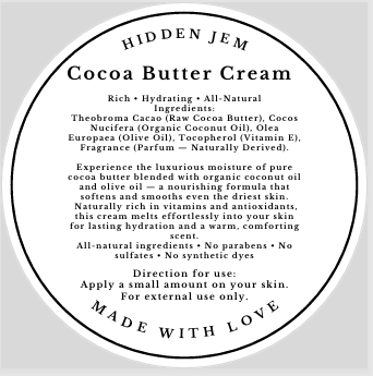 Hidden Jem Cocoa Butter Cream