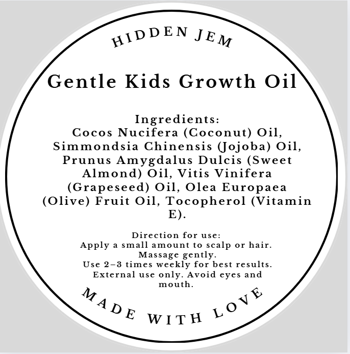 Hidden Jem Gentle Kids Growth Oil