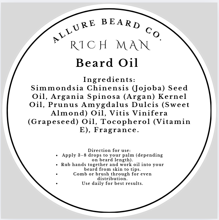 Allure Beard Co. Beard Oil