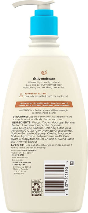 Gentle Bath Wash & Shampoo with Natural Oat Extract